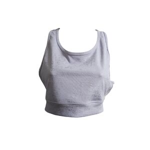 KIMBERLY C Racerback Sports Bra Purple Silver Size M